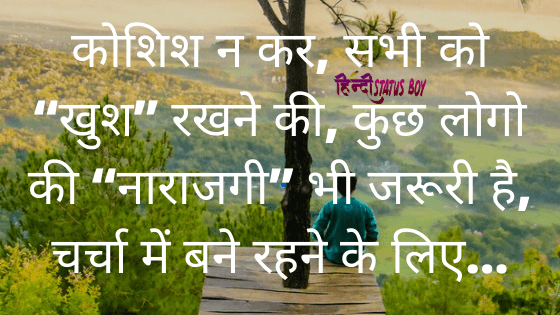 Attitude Status in Hindi